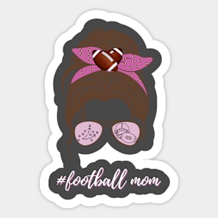 Pink Football Mom Sticker